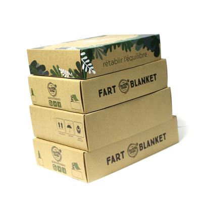 China Custom Strong Kraft Fleece Corrugated Spray Cover Printing Packaging Box for sale