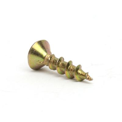 China Good Capacity Good Price Anti-Corrosion Galvanized Carbon Steel Yellow Galvanized Chipboard Screw With Customized Sizes for sale