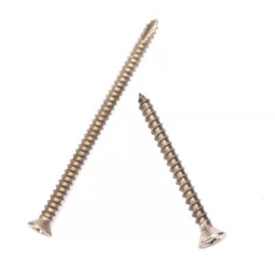 China CSK Flat Club Stainless Steel Round Head Galvanized Flat Head Self Tapping Screw for sale