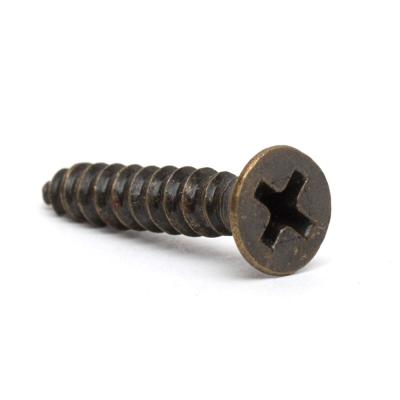 China Good Capacity Factory Price Good Quality Anti-Corrosion Flat Head Cross #4 #5 #6 #7 #8 #9 #10 #12 Recessed Stainless Steel Black Wood Screw for sale