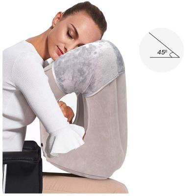 China Anti-Apnea Airgoods Multi Functional Inflatable Airplane Travel Pillow for sale