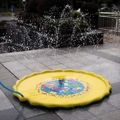 China Eco-Friendly Kids Summer Sprinkle And Splash Play Mat Spray Water Mat Kids Outdoor Splash Pad for sale