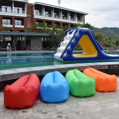 China inflatable sofa outdoor hammock air hangout bag with pockets for sale