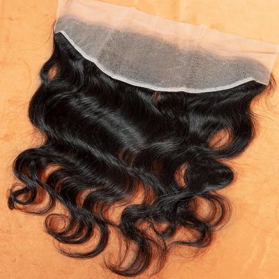 China Human Hair 100% Pre Plucked Body Wave 13x4 13x6 Brazilian Curly Headband 360 Lace Free Virgin Human Hair With Baby Hair for sale