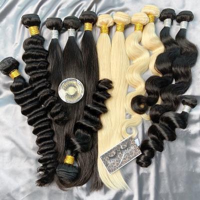 China Natural Blonde Jerry Kinky Curly Blend Wave 613 Bundles With Frontal Brazilian Hair Cheap Raw 8A Human Hair Bundles for sale