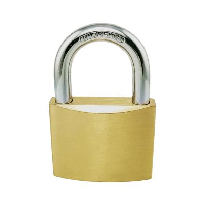 China Wholesale Ordinary Solid Brass Steel Metal Shackle Padlock 20/25/30/40/50/60mm Luggage Padlock 30mm Brass Padlock for sale