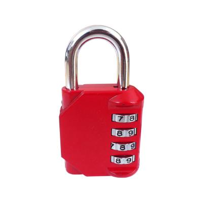 China Mini Zinc Alloy Combination 43mm 4 Digit Zinc Chrome Steel Padlock For School/Locker/Gym Fence for sale