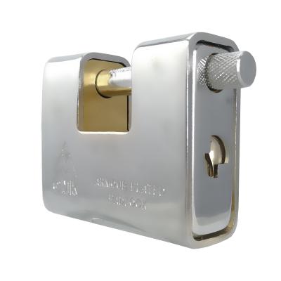 China Steel Surface Treatment 90mm Heavy Duty Iron Lock Rectangular Brass Padlock 70mm/80mm/90mm for sale