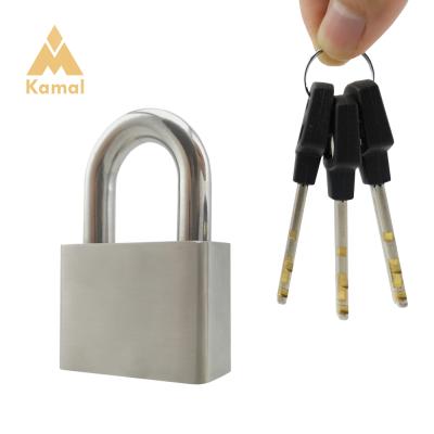 China Round Corner Solid Hardened 2021 Wholesale Custom Logo Security 50mm 60mm Stainless Steel Sturdy Padlock With Key for sale