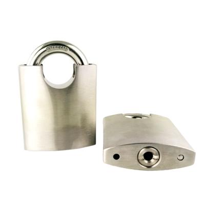 China Stainless Steel High Security Solid Lock Small Chrome Stainless Steel Locker Padlock With Hardened Steel Shackle for sale