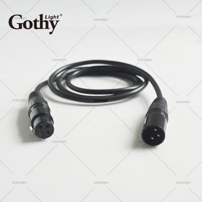 China HOME THEATER dmx control stage light cable cables 3 pin with XLR Dmx cable for sale