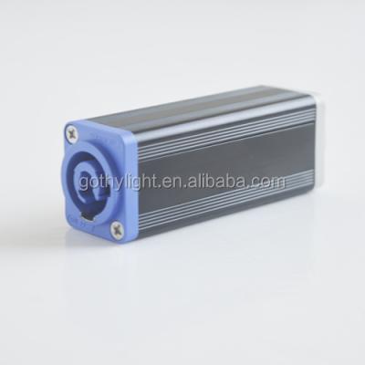 China PowerCon Coupler Adapter Connector Power To Power IN OUT Chassis 20A Blue To Gray Chassis Linking Cables PowerCon Coupler Adapter for sale