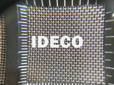 China Stainless Steel Wire Mesh Fabric for Diagonal Covers with Gold Seam/Silver Seam/Plasma Seam for sale