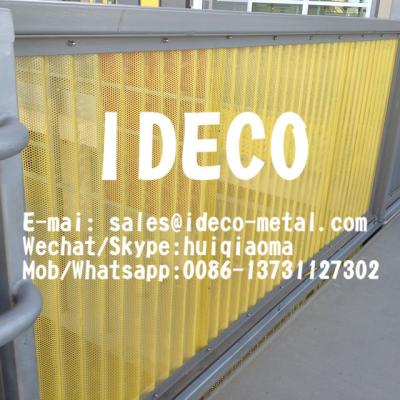 China Aluminum Corrugated Perforated Sheet Metal for Roofs/Ceilings, Decorative Curved/Ribbed Perforated Screen for sale