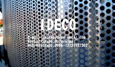 China Architectural Corrugated Perforated Metal Panels, Radiused/Wavery Perforated Sheet Metal for Facade Claddings for sale