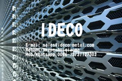 China Decorative Bending Perforated Anodised/Fluorocarbon Coating Aluminium Sheets for Audi 4S Flagship Exterior Wall for sale