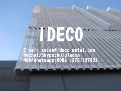 China Corrugated Perforated Metal Sheet Panels for Architectural Sun Shading Screen,Bending Punched Hole Sheets for Roof for sale