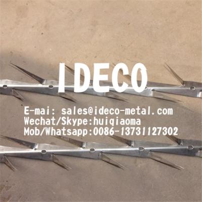 China Small Type Wall Spikes, Metal Razor Spikes, Anti-Climbing Security Spikes for Fences/Gates/Toppings for sale