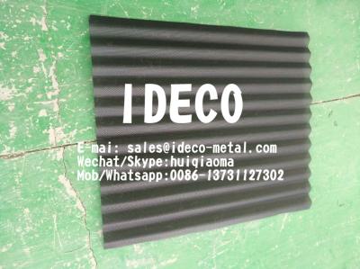 China Corrugated Perforated Metal Sheeting for Building Rain Screen Cladding, Wavery Aluminium Punched Hole Plates for sale