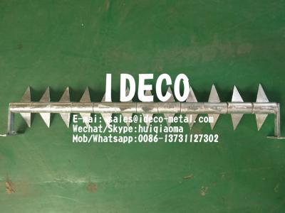 China Rotary/Rotating Spikes Wall Security Toppings, Aluminium Single Rota Spikes, Fence Razor Spikes for sale