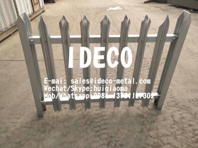 China High Security Steel Palisade Fence Panels, Metal Palisade Fencing, Anti-Vandal Palisade Gates, Pales, Fittings for sale