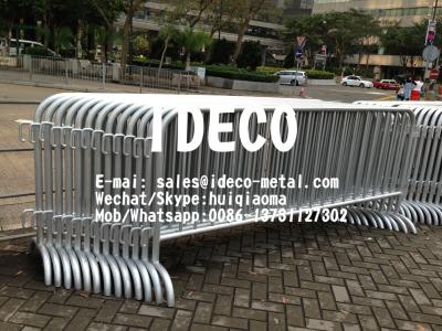 China Stainless Steel Crowd Control Fence Barriers, Temporary Fencing, Portable Security Guard Barricades for sale