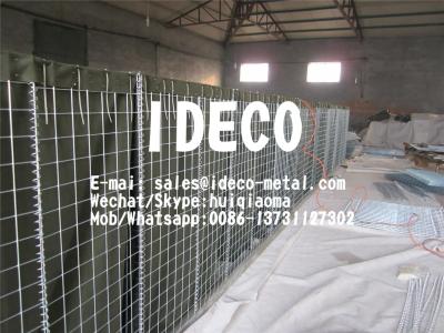 China Hesco Barrier, Geotextile-Lined Welded Wire Fabric Gabion, Modular Hesco Concertainer, Mobile Construction Battalion for sale