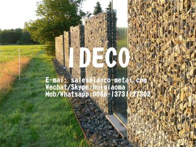 China Architectural Gabion Cladding Retaining Wall, Garden Gabion Baskets Boxes, Gabion Fences, Wire Mesh Welded Stone Cages for sale