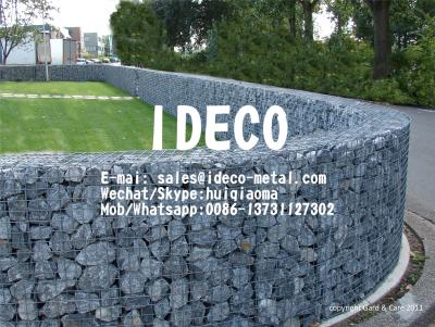 China Rock/Stone Gabion Barrier Retaining Walls, Welded Gabion Boxes, Gabion Baskets Fences, Wire Mesh Gabion Cages for sale