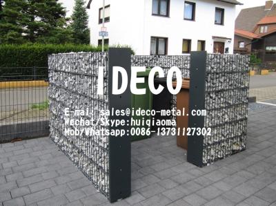 China 656 Double Wire Welded Gabion Fences, Gabion Box Baskets Retaining Walls, Garden Landscaping Wire Mesh Stone Cages for sale