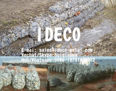 China Flood Barrier Cylindrical Gabion Baskets, Sack Gabions, Wire Mesh Rock Cages, Gabion Bags for River Embankments for sale