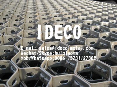 China Hexsteel with Bonding Holes, Hexmesh Refractory Anchors, Tortoise Shell Mesh, Hexagonal Mesh, Honeycomb Grate for sale