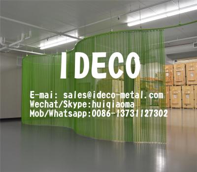 China Metal Coil Drapery, Cascade Coil Drapery, Decorative Metal Coil Curtains, Architectural Coiled Wire Fabrics for sale