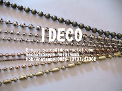 China Ball-Bar Style Ball Chain Curtains, Metal Bead Curtains, Ballchain Shimmer Screen, Hanging Beads Curtain for sale