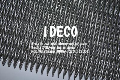 China Herringbone Wire Mesh Belts, Compound Balanced Weave Belting, Metal Cordweave Conveyor Belts for sale