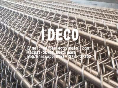 China Conventional Weave Conveyor Belts, Spiral Chain Link Mesh Belting, Single Weave Wire Mesh Belts for sale