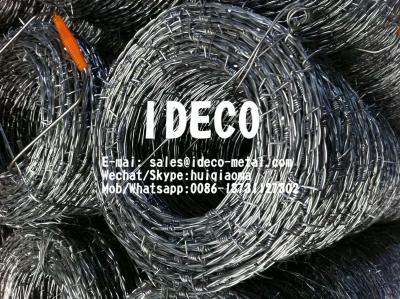 China Stainless Steel 316 Barbed Wire, Coastal Barbed Wire Fences, Marine Grade Stainless Steel Barbwire Fencing for sale