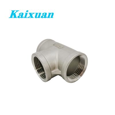 China Power Tools SP114 NPT Series Stainless Steel Pipe Fitting / BSP Tee Female Threaded Connector for sale