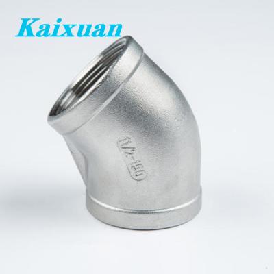 China Space 304/316 stainless steel industrial gi pipe fitting bend 45 degree elbow for sale