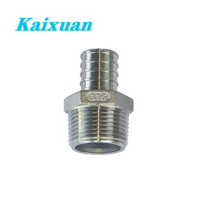 China Machine tools ss304 316 stainless steel tube fitting investment casting pex fitting 1/2 - 1 inch adapter for North American market for sale