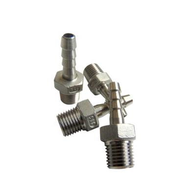 China SS304 SS316 Stainless Steel Oil Hose End Pipe Nipple for sale