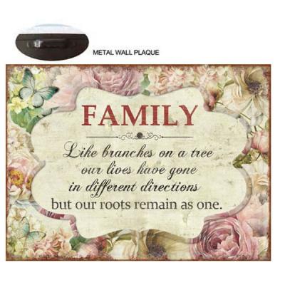 China Family Love Metal Wall Art Decor Metal Plaque Europe China Manufacturer Exceptionable Show, Vintage Tin Signs for sale