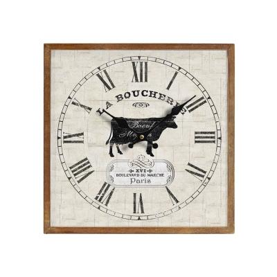 China 2020 style vintage crafts wooden wall clocks antique wood clock wholesale antique wall clock for sale