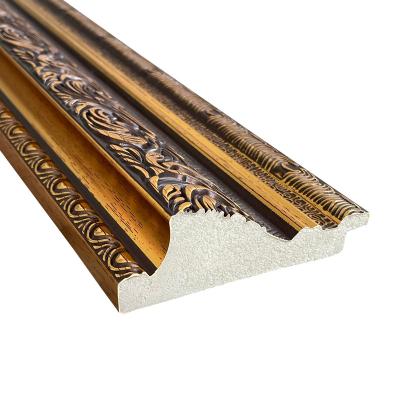 China Traditional frame PS foam wood grain resin frame decoration strip certificate simple frame line for sale