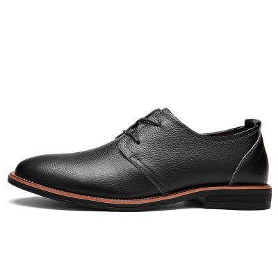 China British Fashion Men's Business Casual Dress Shoes Men's Wear Anti-slippery Leather Stylish Shoes With for sale