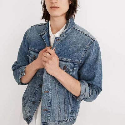 China Hop Solid Hip Ribbon Letter Fashion Vintage Mens Wash Denim Jackets Men's Breathable Denim Jacket Motorcycle Coat for sale