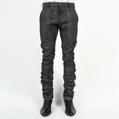 China 2021 Breathable Factory New Fashion Men's Jeans Factory Custom Stacked Denim Pile Pants Raw Jeans for sale