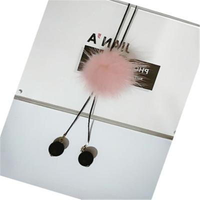 China Winter ALLOY mink ball pendant sweater chain women long style clothing wool hang for sale