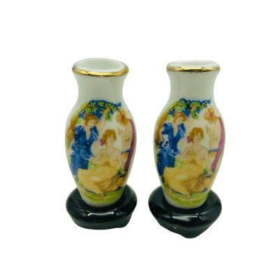 China Pocket ceramic mini clay miniatures candy brickearth simulation toydiyModel doll house western vase for sale