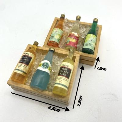 China China Dollhouse Miniature Simulation Mini Ice Wine Box Diy Clay Model for sale